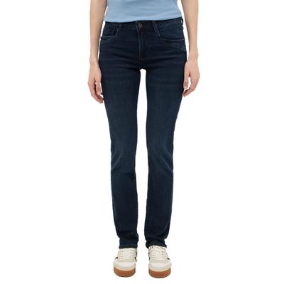 Slim-fit-Jeans MUSTANG "Damen Style Shelby Slim", Damen, Gr. 30, Länge 32, blau (801 blau), Denim/Jeans, 98% Baumwolle, 2% Elasthan, unifarben, slim fit, Jeans Slim-fit-Jeans