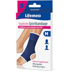 LifemeD Elastische Sportbandage Fußgelenk S 1 St Bandage