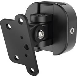 hama 00220887 Lautsprecher-Wandhalterung, universal, neigbar, schwenkbar, Schwarz