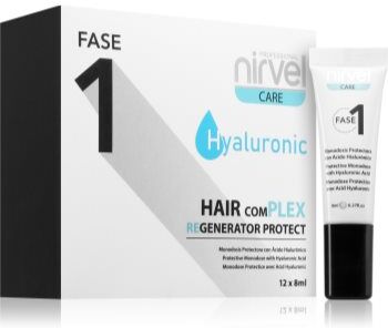 Nirvel Fase 1 cuidado protetor para cabelo danificado 12x8 ml. Fase 1