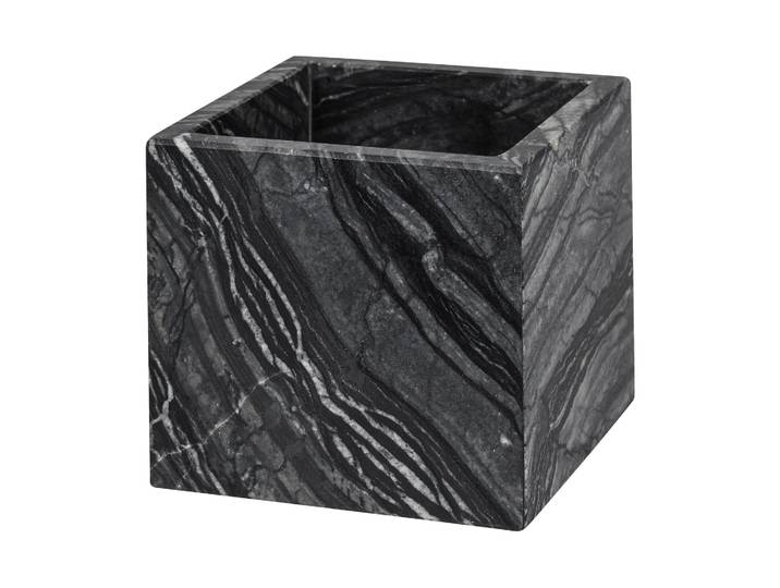 Mette Ditmer Cube Marble 8,5x8,5 cm Black-grey