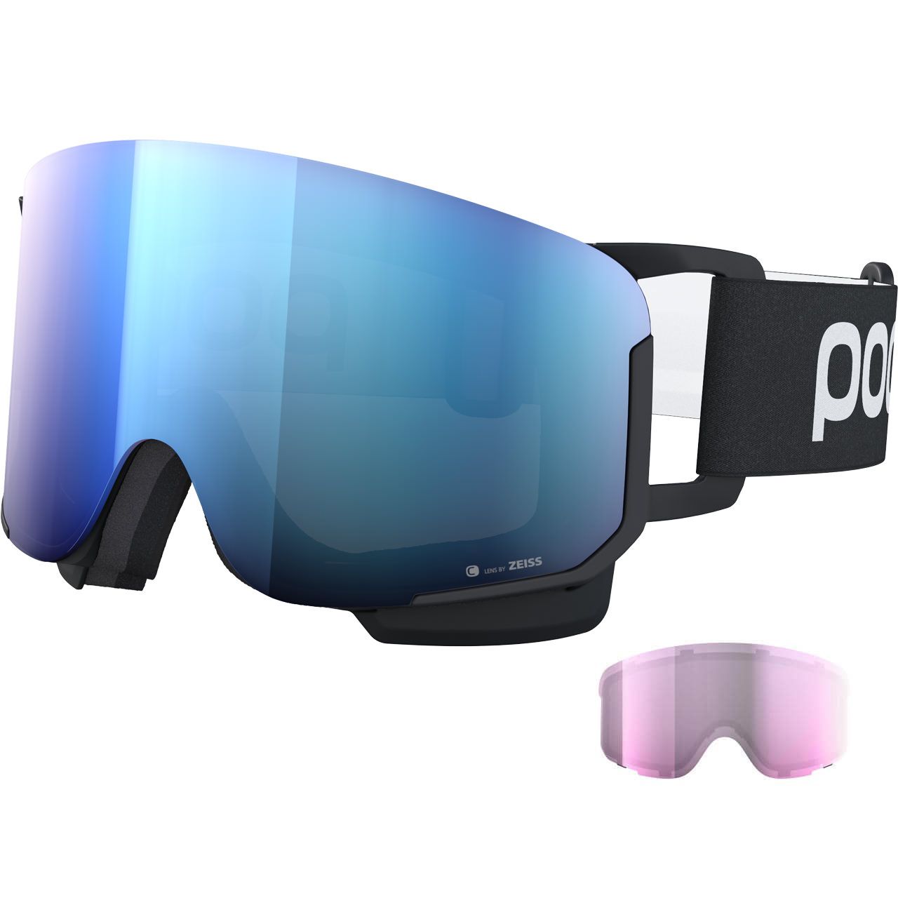 POC Nexal uranium black/partly sunny blue + Ersatzscheibe