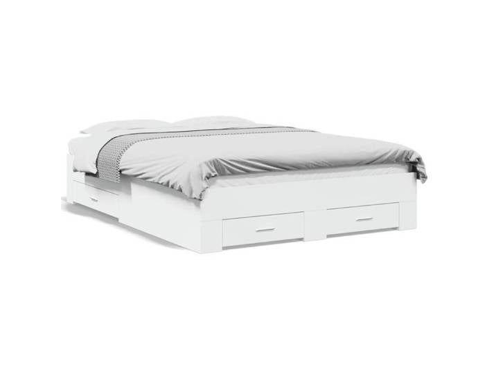 Luxe&Mode Structure de lit avec tiroirs sans matelas blanc 120x190 cm 2 ans garantie LV8244