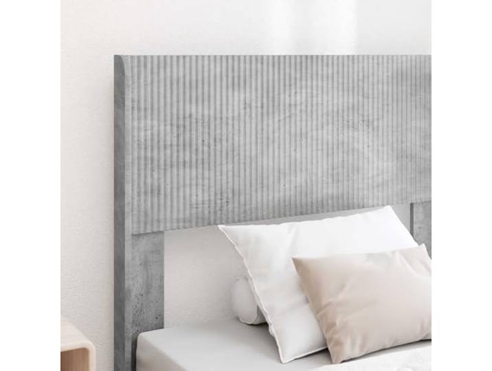 KTHLBRH Bettgestell für Einzelbett, mit Stauraum, Zementgrau, 75 x 190 cm Technisches Holz, Latten aus Sperrholz, modernes Design, einfache Wartung