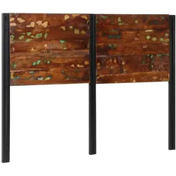 vidaXL Kopfteil 140 cm Altholz Massivholz und Eisen