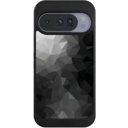 Nivocase Hülle für Google Pixel 10 Pro Handyhülle NIVOcore Case Schwarz Mosaik Muster Tarnmuster (Google Pixel 10 Pro), Smartphone Hülle, Schwarz