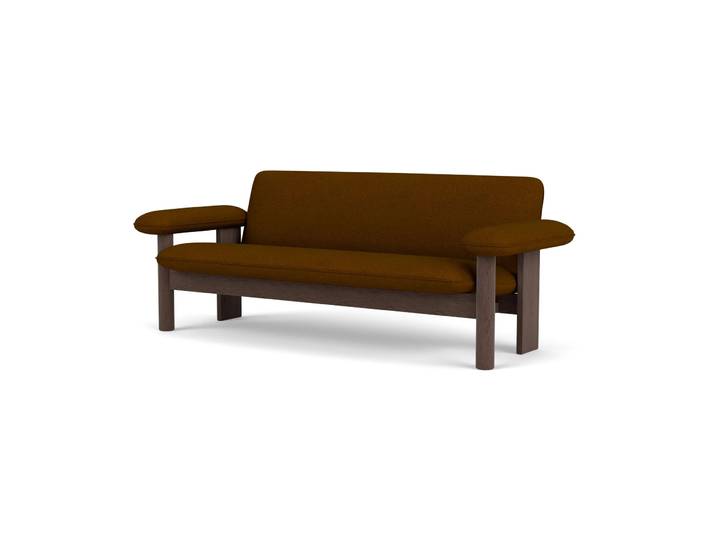 Audo Copenhagen Brasilia Sofa 2-Sitzer Dark oak-Baru 0450