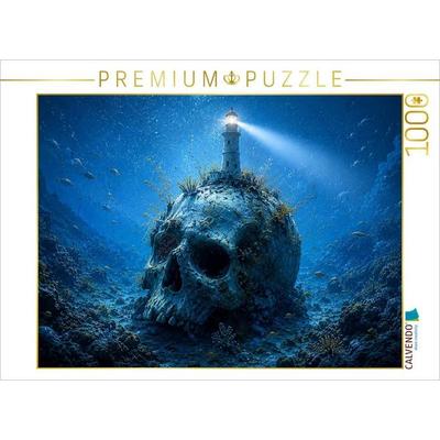 CALVENDO Puzzle Der Leuchtturm der verlorenen Tiefe | 1000 Teile Lege-Größe 64x48cm Foto-Puzzle für glückliche Stunden