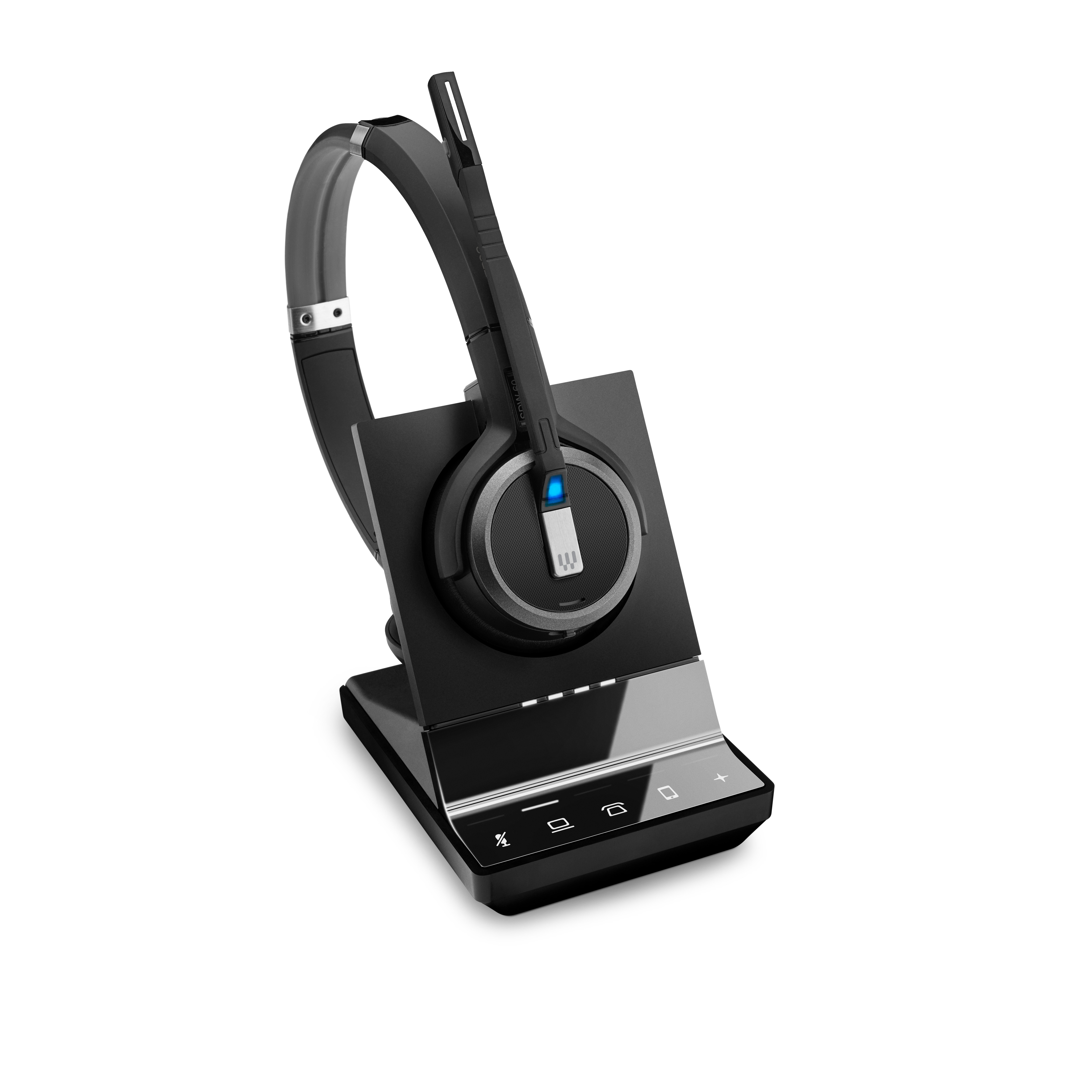 EPOS IMPACT SDW 5065 Stereo-DECT-Headset - UC-Version, EPOS ActiveGard®-Technologie, Dual-Konnektivität, Noice Cancelling, Multi-Connect, inkl. Basisstation 1001023