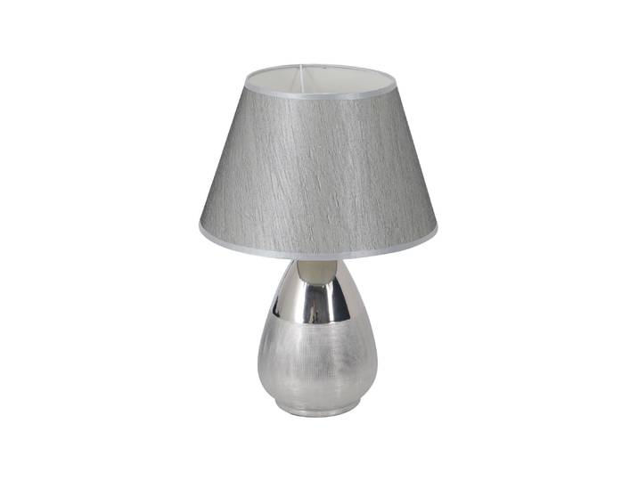 Näve Tischleuchte - Material: Metall, Textil - Farbe:silber; 3138059