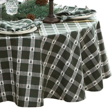 Threadmade Sherwood Tree Dobby Cotton Tablecloth