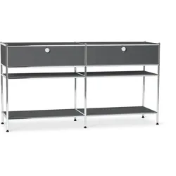 Tchibo - Konsole Metall »Cn3« mit 2 Schubladen - 152x40x82cm - chrom -