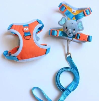 Inspire Essentials SafeStride No Pull Cat Harness And Leash Set blue m