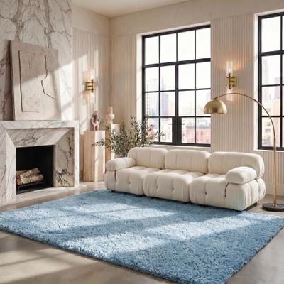SAFAVIEH Handmade Supreme Shag Anneclaar Solid Polyester Rug