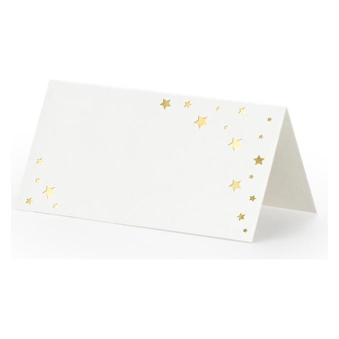 Partydeco Place Cards Let's Celebrate - Stars, 9.5x5.5cm (1 pkt / 10 pc.) (10 Stk.) (WS48-008)