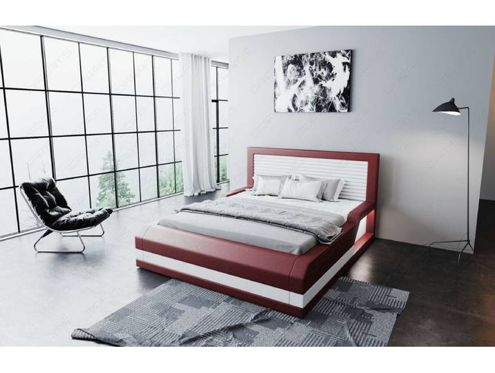 Wasserbett Treviso mit LED und klarer Linienführung