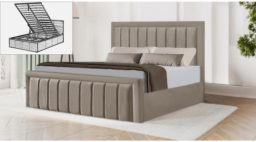 Brayden Studio Belmiro Storage Bed Coffee Double (4'6')