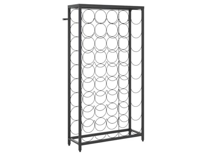 KDVXBCQJH Weinregal für 45 Flaschen, Metall Flaschenregal 54x18x100cm Stabiler Flaschenständer mit Kippschutz zur Wandmontage, ideal für Weinkeller, Küche und Gastronomie.