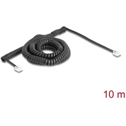 DELOCK Telefonkabel/Spiralkabel RJ11 St. zu RJ11 St. 10m