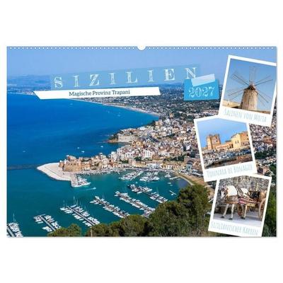 Sizilien - Magische Provinz Trapani (Wandkalender 2027 DIN A2 quer), CALVENDO Monatskalender