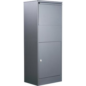 Allux Paketbriefkasten 800L Parcel RS, anthrazit, 45 x 115 x 32 cm, mit Ruko-Sicherheitsschloss