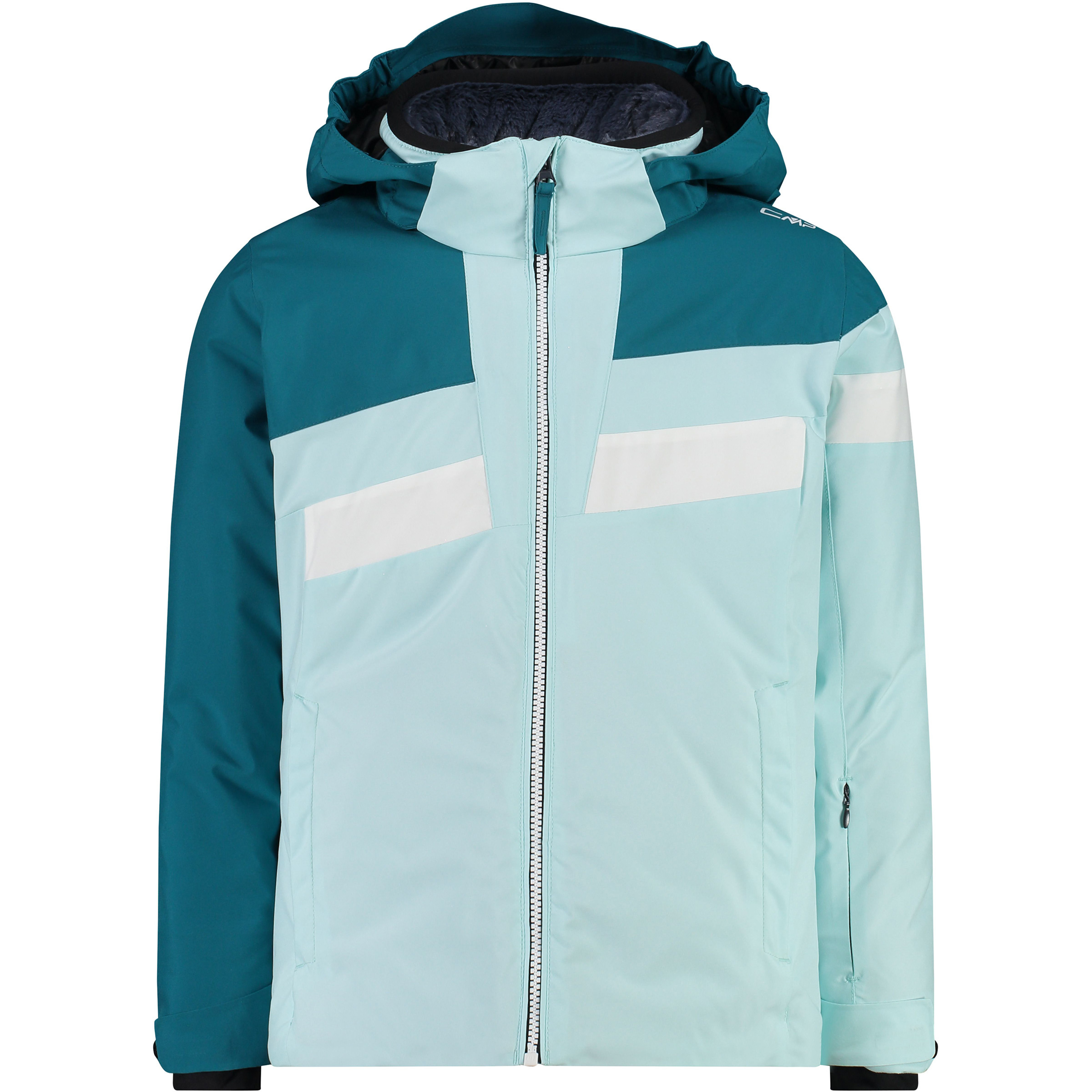 CMP Snaps Kinder Isolationsjacke tuerkis Größe 98 Skifahren Wasserabweisend