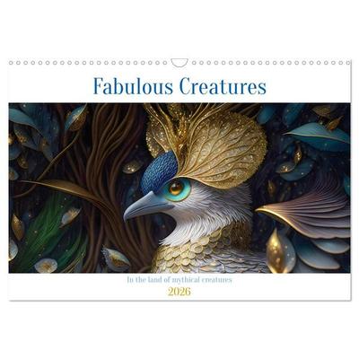Fabulous creatures - In the land of mythical creatures (Wall Calendar 2026 DIN A3 landscape), CALVENDO 12 Month Wall Calendar