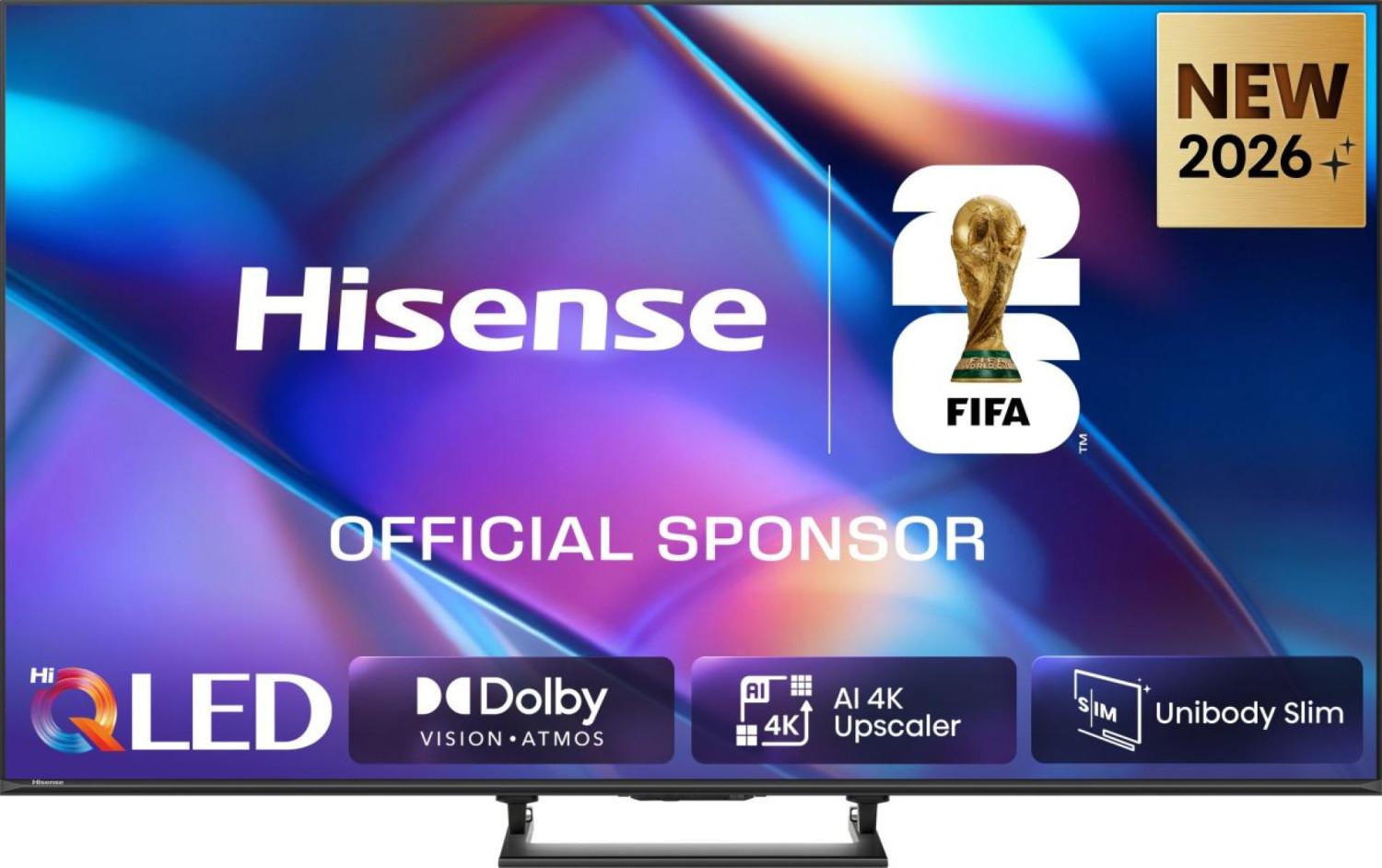 Hisense 65 '' A79S | Hi-QLED Smart TV 4K 60 Hz, 165,1 cm (65"), 3840 x 2160 Pixel, DLED, Smart-TV, WLAN, Schwarz