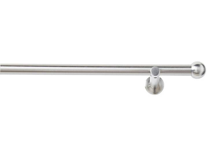 Vorhangstange GOOD LIFE Bola Gr. 5, silber (edelstahlfarben), L:200cm Ø:20mm, Metall, Gardinenstangen, Vorhangstange