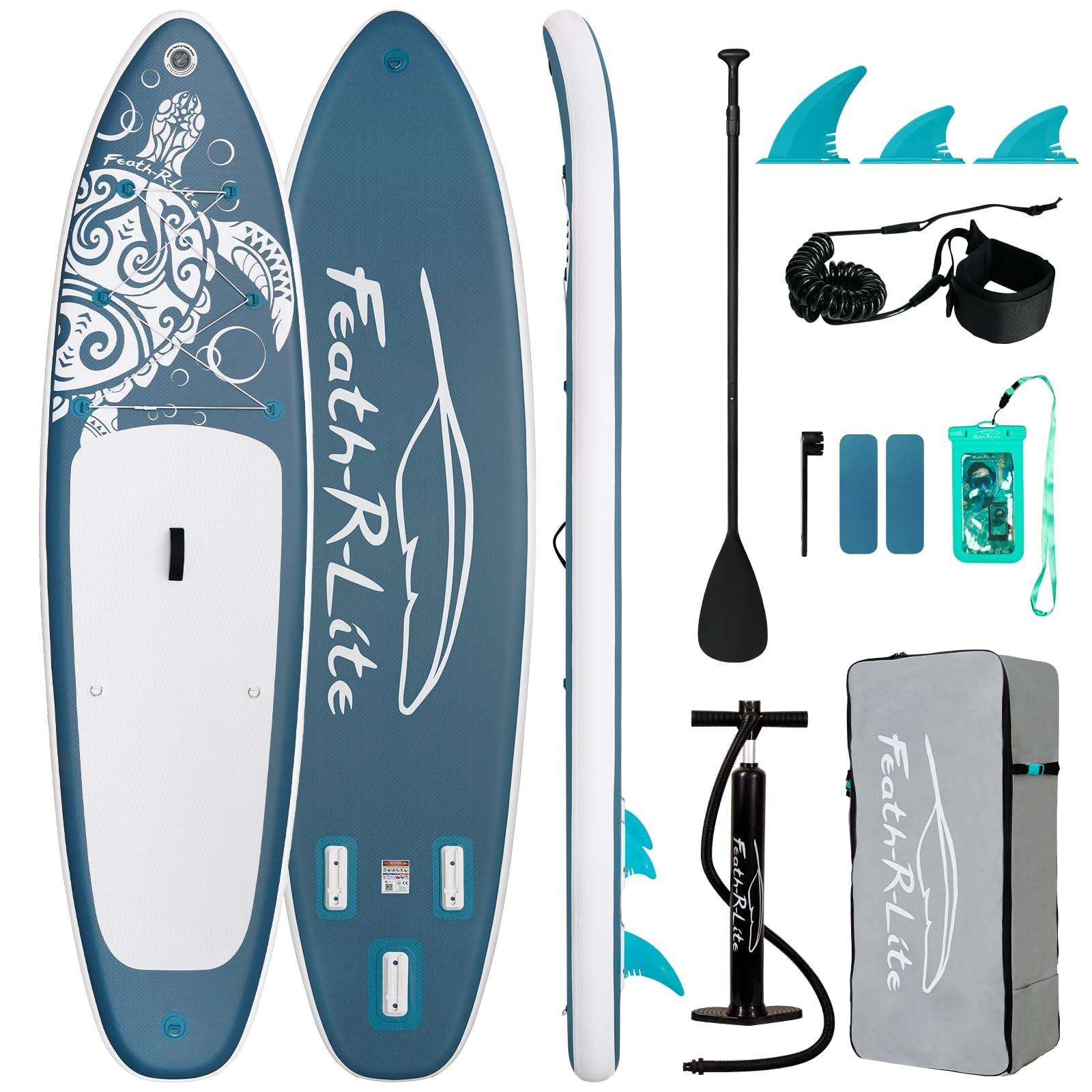 Aufblasbares Stand-Up-Paddle-Board mit Zubehör, 10'x32"