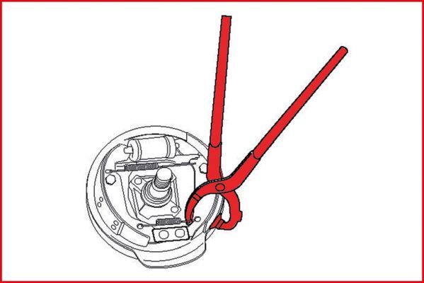 Ks Tools Bremsfedern-Zange 150.2116
