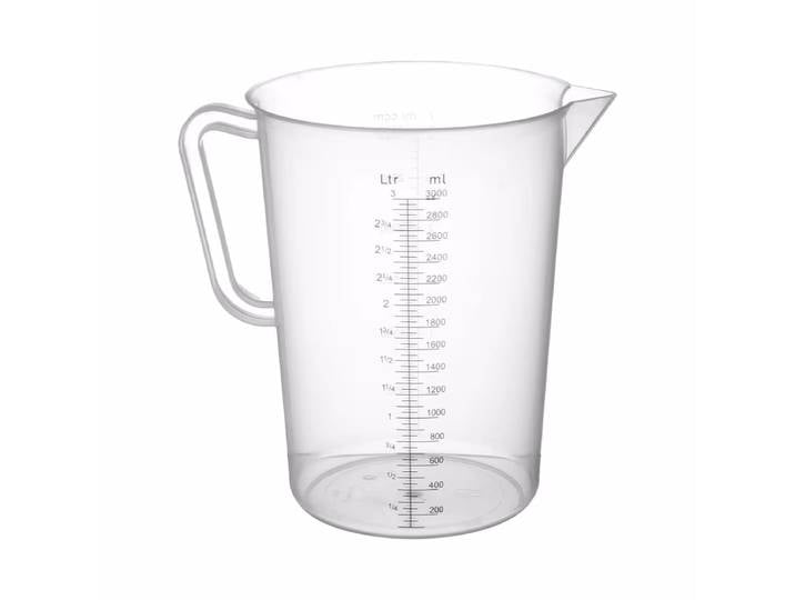 Hendi Messbecher Polyproylen 3L – Diverse Gastro Küchenutensilien – transparent