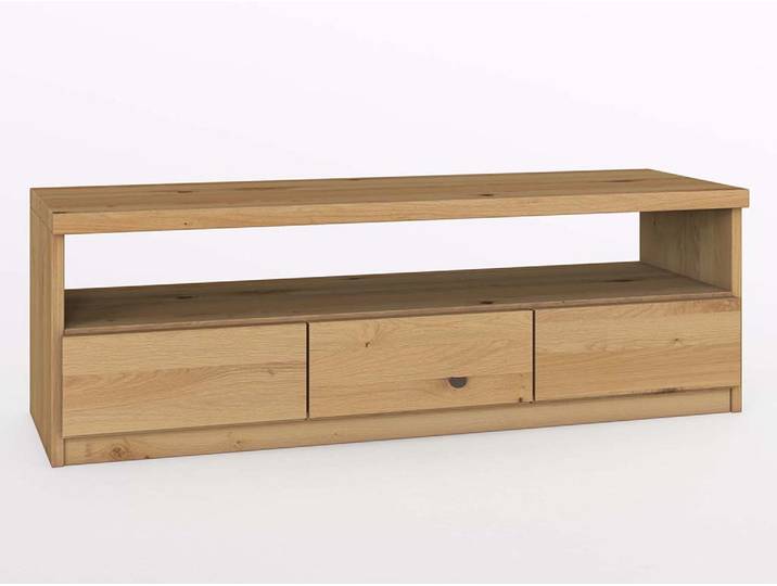 Lowboard „Patrizia“ aus Wildeiche Hell Massivholz Wildeiche Hell