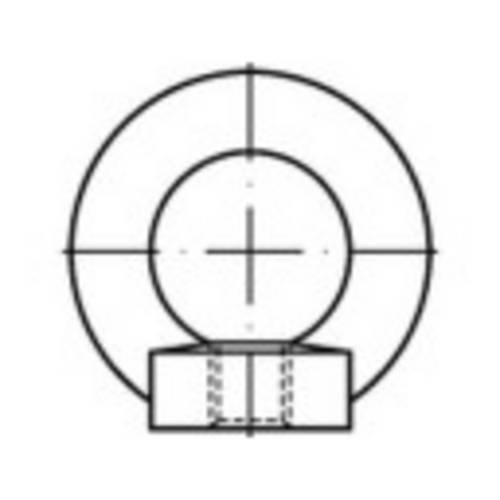 TOOLCRAFT TO-9981873 Ringmuttern M20 DIN 582 Stahl feuerverzinkt 10St.