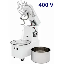 prismafood Spiral-Teigknetmaschine aufklappbar 32 Liter / 25 Kg -400 Volt