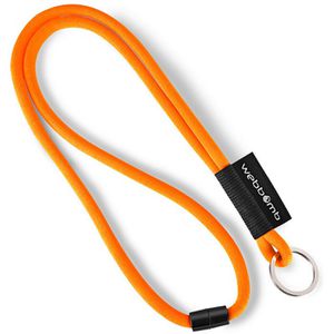 Webbomb Schlüsselband Tubular, orange, Textil, Schlüsselring, 47cm, Sicherheitsverschluss