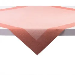 Sovie HORECA Tischdecke Mailand in terrakotta aus Linclass® Airlaid 80 x 80 cm, 20 Stück - Struktur Leinen