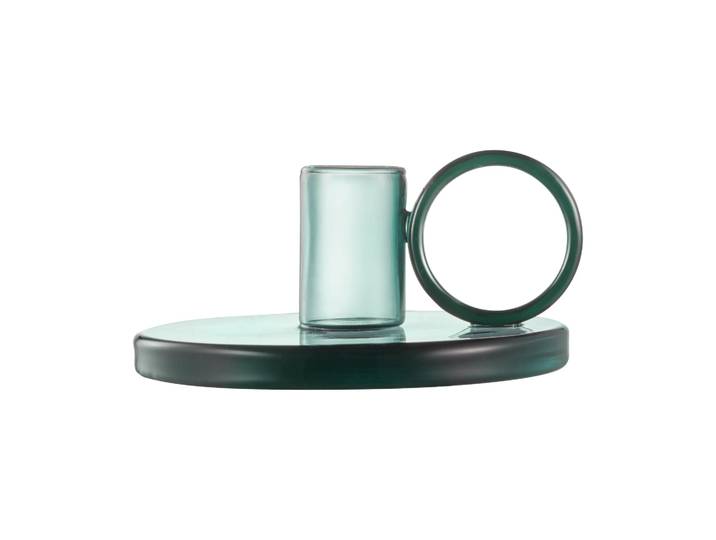 Muurla Bougeoir Loop Ø11 cm Teal