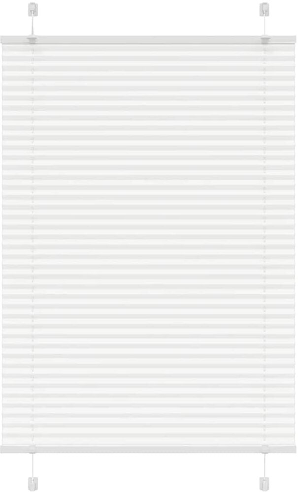 vidaXL Store plissé blanc 90x100 cm largeur du tissu 89,4 cm polyester