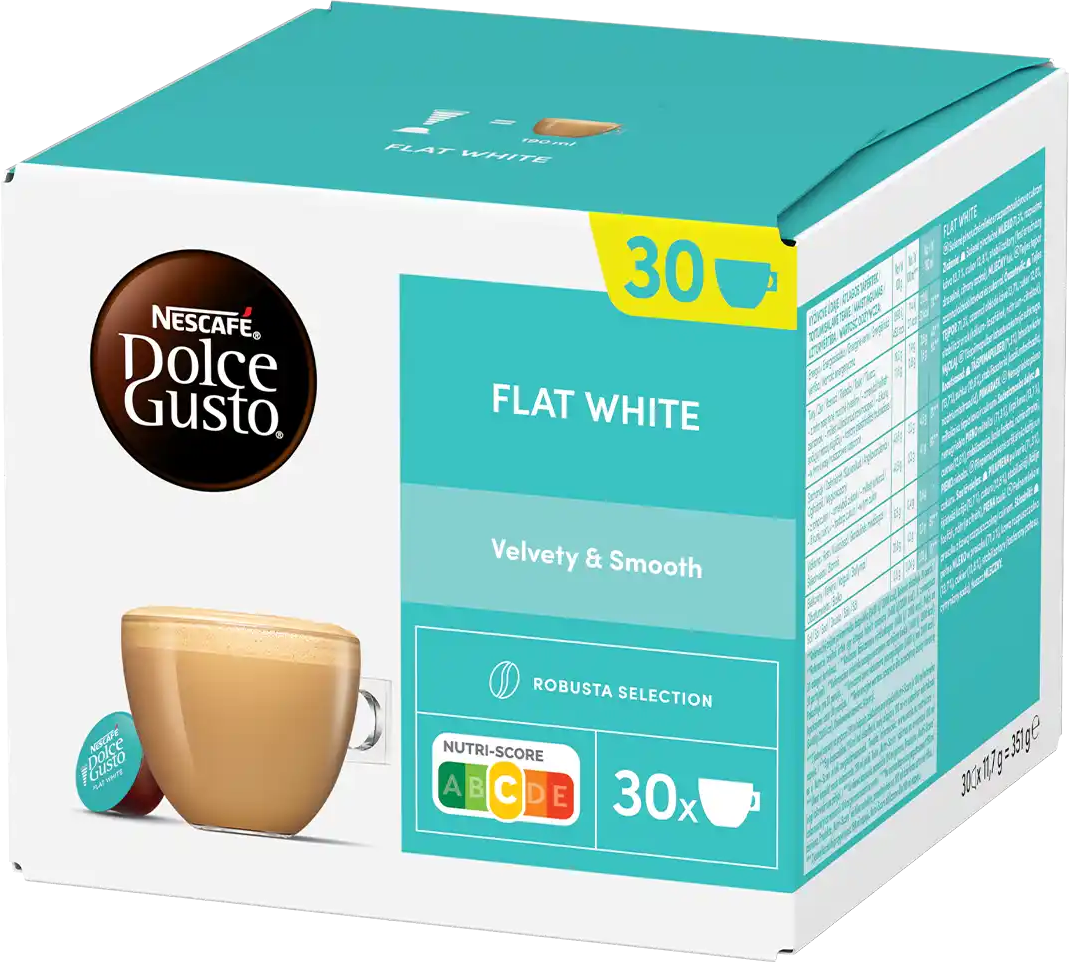 Nescafé®   Flat White - 30 Capsules de café pour Dolce Gusto - Flat white