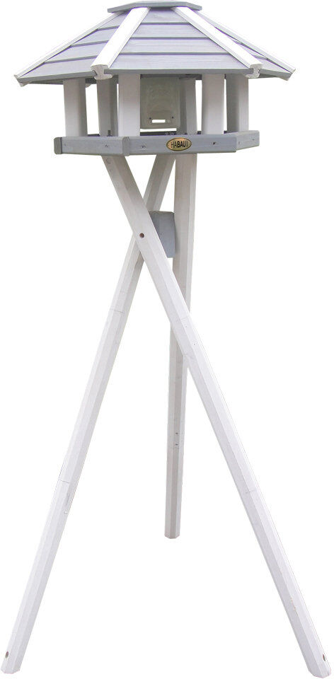 Habau Wood Pole Grey/White 133cm H X 85cm W X 85cm D