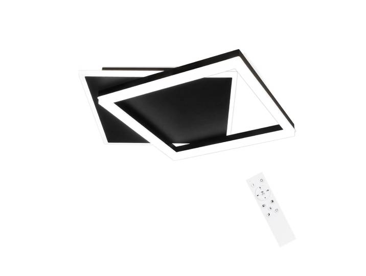 Plafonnier fer noir 48.5x47.5x6cm led 42w