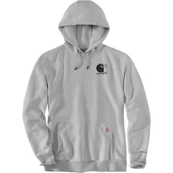 Carhartt Force Logo Graphic, Kapuzenpullover - Hellgrau/Schwarz - S