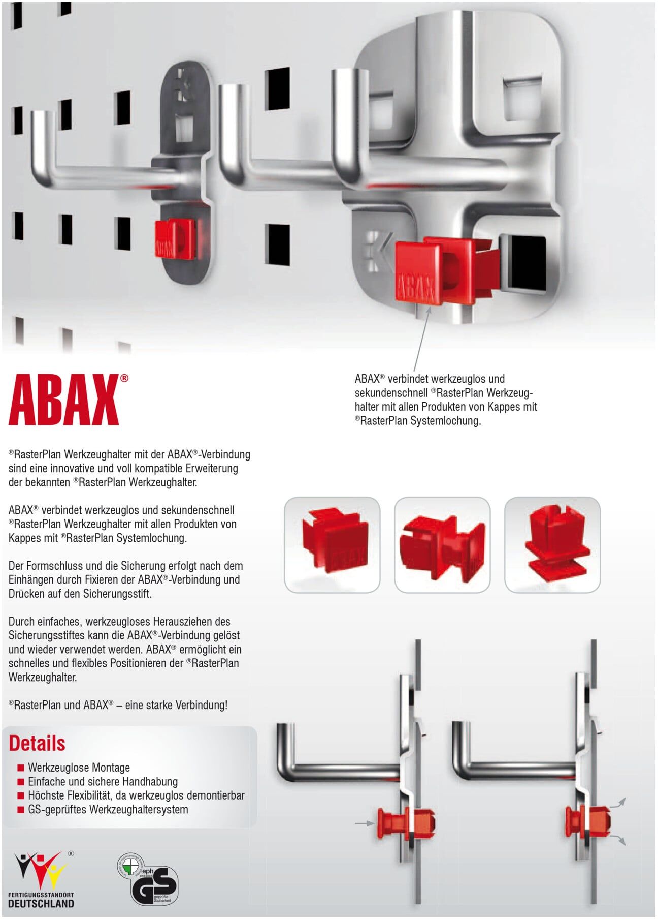 Kappes Dokumentenablage RasterPlan/ABAX alufarben (3344.00.7201)