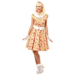 buttinette Rock'n'Roll-Kleid "Kirschen" für Damen