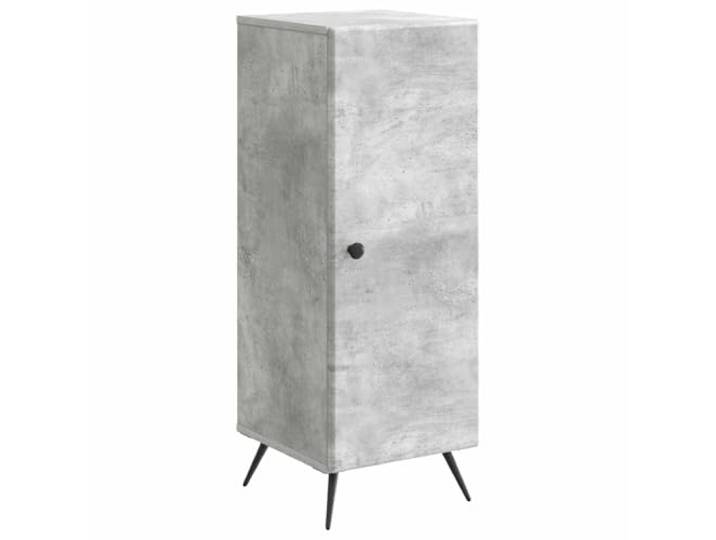 LKJephalotrope Sideboard Betongrau 33x34,5x90 cm Holzwerkstoff Schrank Kompakter Flurschrank und Beistellregal für Wohnzimmer oder Essbereich mit verstellbaren Einlegeböden.