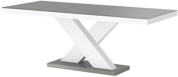 Carl Svensson 256cm Solid Oak Pedestal Dining Table Grey/White