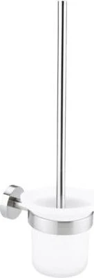 tesa WC-Garnitur MOON weiß, silber Metall, 1 St.