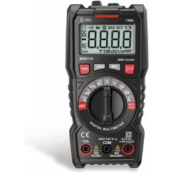 VA, Multimeter, VAL MS0115 - TrueRMS Digital-Multimeter 6.000 Counts 600 V 10 A (CAT III 600V, Hand-Multimeter)