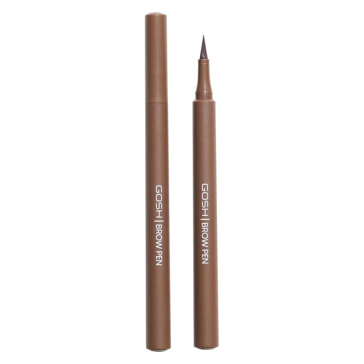 Gosh Brow Pen Vegan Brow Styling Pen 001 Brown 1.1ml (Brown) (5711914179205)